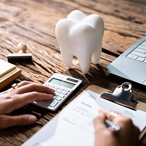 A patient reviewing their dental insurance policy